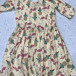 DDS Tropical Xmas dress. Warm fabric. size 7